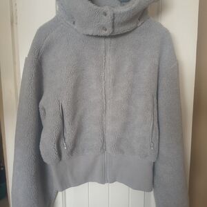 Fashion Nova Gray Fleece Jacket
